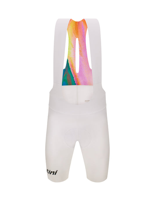 SANTINI  2025 UNICO EDGE - MENS BIB SHORTS WHITE