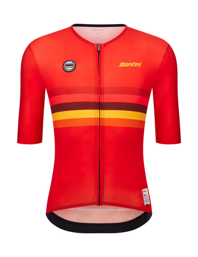 Spain - Official UCI World Champion Nations Short Sleeve Cycling Jersey by Santini