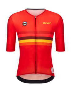 Spain - Official UCI World Champion Nations Short Sleeve Cycling Jersey by Santini