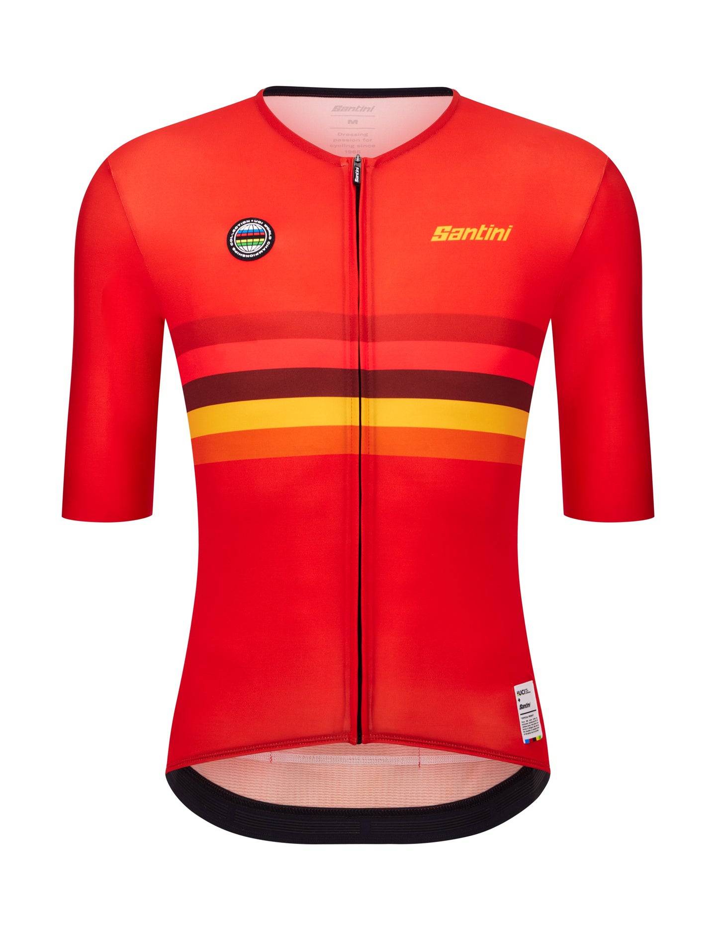 Spain - Official UCI World Champion Nations Short Sleeve Cycling Jersey by Santini