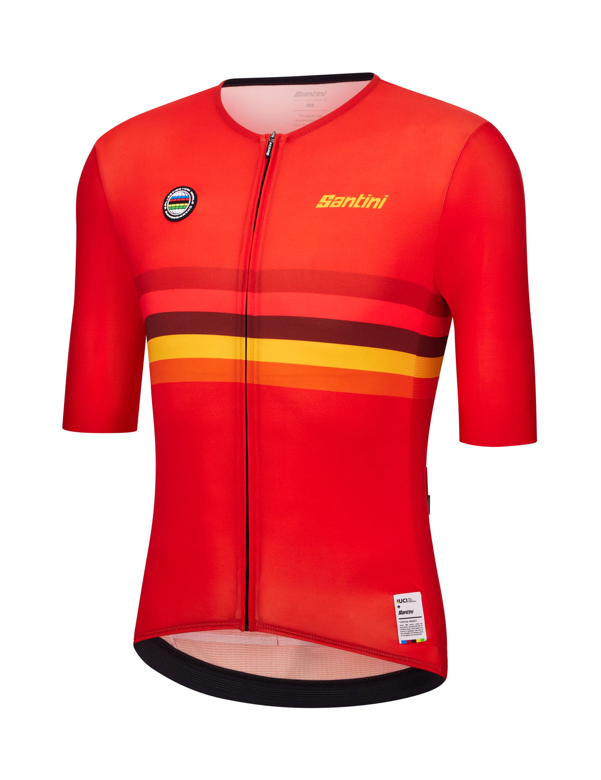 Spain - Official UCI World Champion Nations Short Sleeve Cycling Jersey by Santini