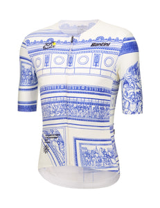 Official 2025 Tour de France Arrivee ARC DE TRIOMPHE Mens Jersey by Santini