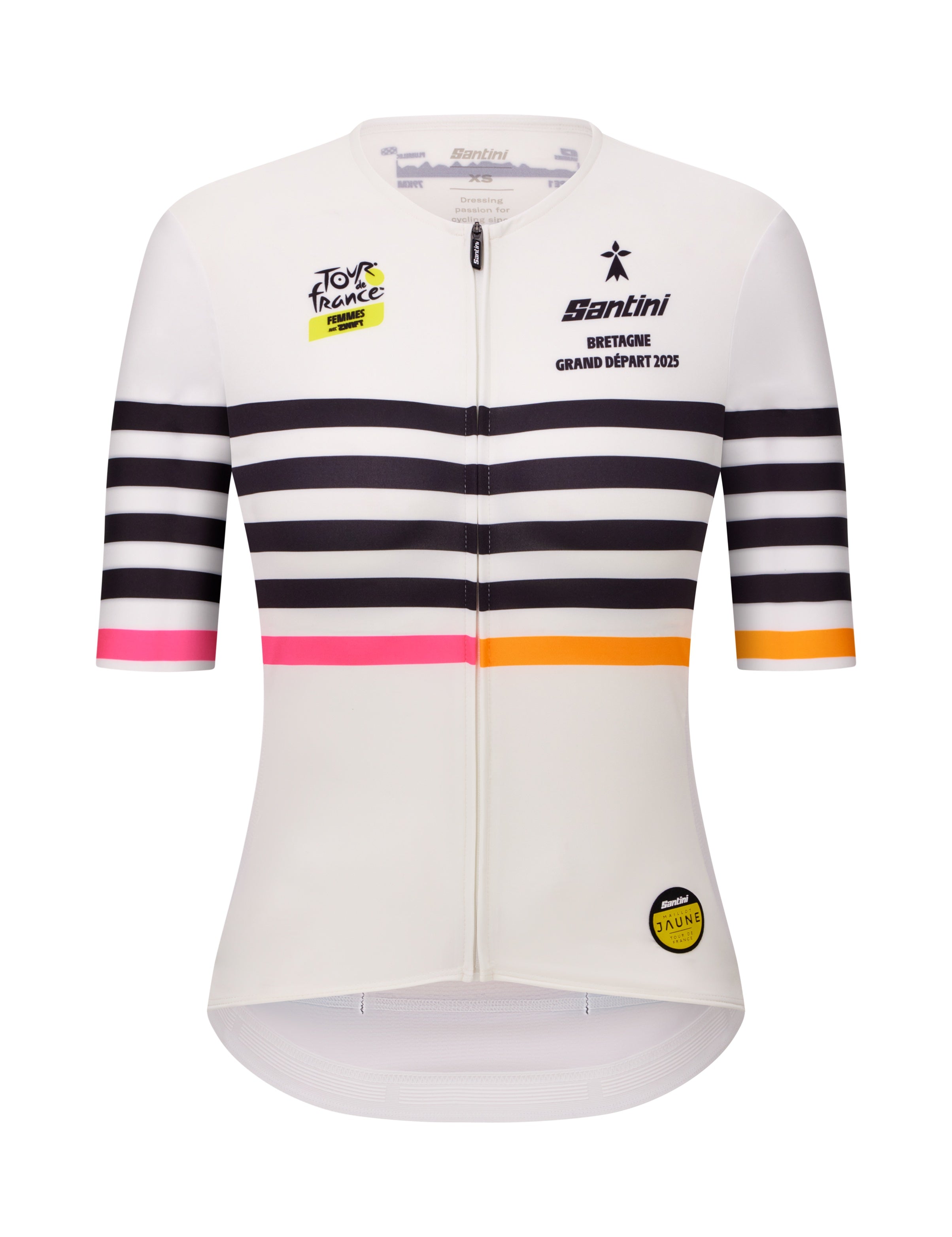 Santini Tour de France サイクルジャージ XS ホワイト TOUR DE FRANCE - OFFICIAL WHITE JERSEY