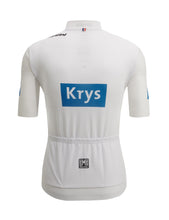 Official 2022-23 Tour de France Fan Line Best Young Rider Mens White Jersey by Santini