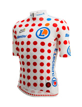 Official 2022-23 Tour de France Fan Line KOM Mens Polka Dot Jersey by Santini