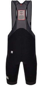 Eroica Wool Mens Bib Shorts in Black by Santini