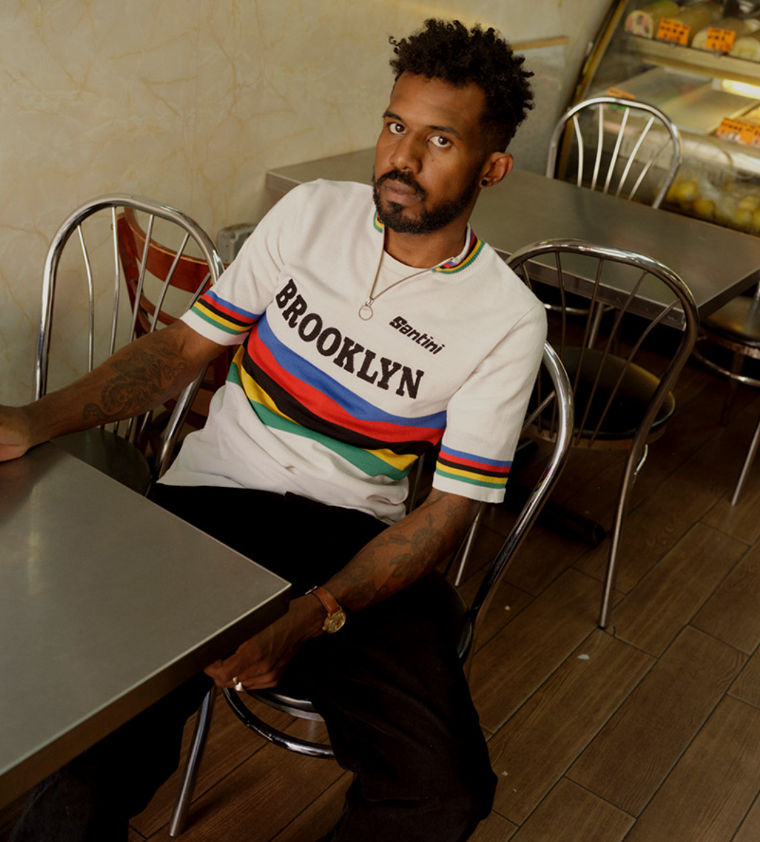 Santini Brooklyn World Champion Short Sleeve Wool Jersey