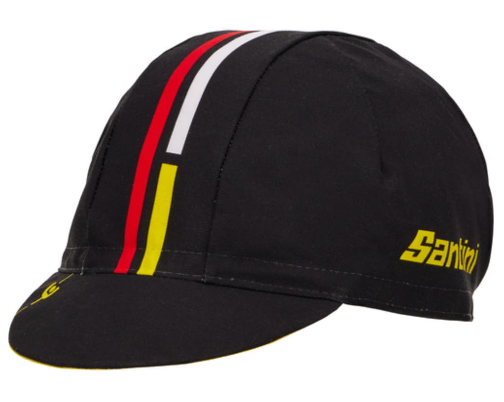 Maillot Jaune 1986 Alpe d'Huez Cycling Cap by Santini | Cento Cycling