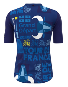 Official 2024 Tour de France Torino Stage 3 Mens Smart Jersey by Santini