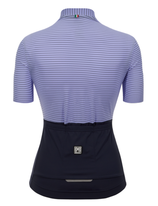 Colore Riga Womens Short Sleeve Jersey Lilac by Santini