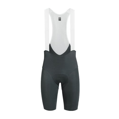 Unique 2.3 Mens Performance Bib Short in Smoke Gray by Suarez