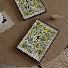 Tour de France Poster - Doodle Art