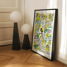 Tour de France Poster - Doodle Art