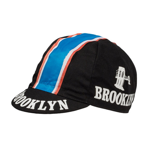 Brooklyn Cycling Cap in Black - Made in Italy by Apis