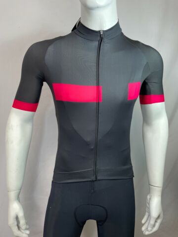 Bio Ceramic Cycling Jersey Short Sleeve in Black/Pink by GSG