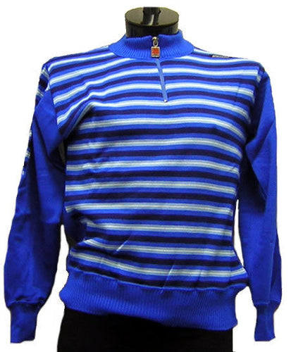 Saturno Vintage Italian Wool Sweater Blue by Santini