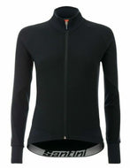 Beta Lightweight Gore Windstopper Womens Cycling Jacket Black by Santini