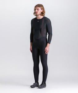 Cargo Mens Bib Tights in Black by Santini