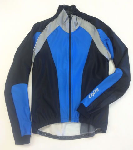 Carves Windproof Mens Cycling Jacket Black/Blue by GSG