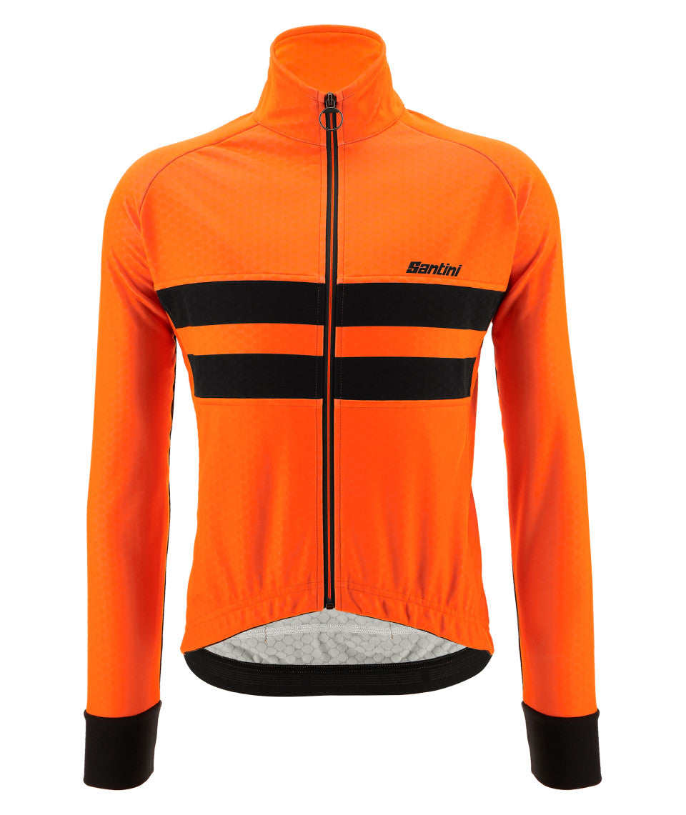 Colore Halo Winter Jacket in Flouro Orange by Santini