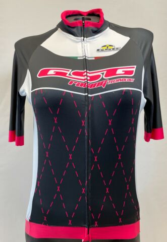 BioCeramic Diamond Womens Short Sleeve Jersey Pink/Black by GSG