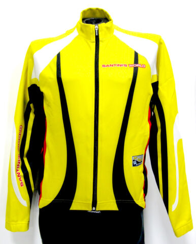 Dove Windproof Softshell Cycling Jacket in Yellow by Santini