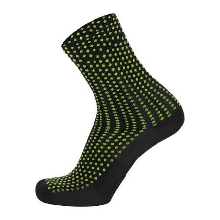 Sfera Medium Profile Socks Black/Green by Santini
