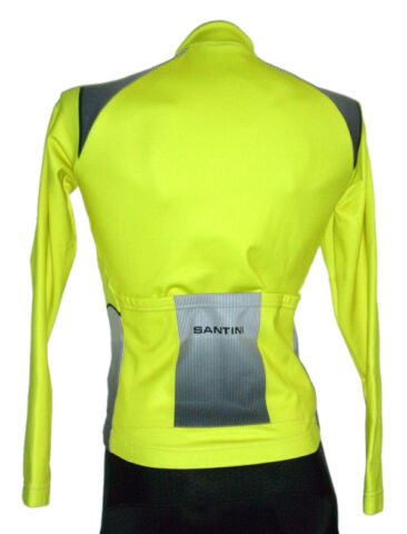 K2 Softshell Windproof Mens Cycling Jacket in Yellow by Santini