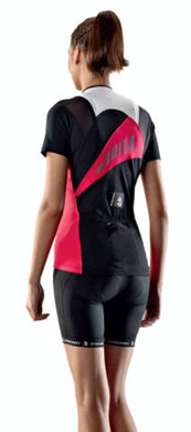 Kaxu Womens Short Sleeve Cycling Jersey in Rose by Etxeondo