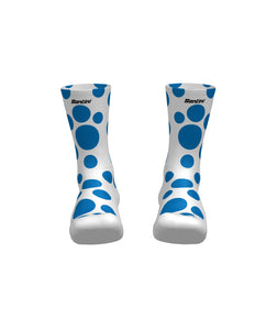 Official 2025 La Vuelta Espana Polka Dot KOM Climbers Socks by Santini