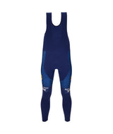 Official 2025 Lidl-Trek Race Kit Mens Bib Tights Blue by Santini