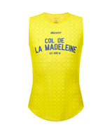Official 2025 Tour de France MAILLOT JAUNE COL DE LA MADELEINE Mens Baselayer by Santini