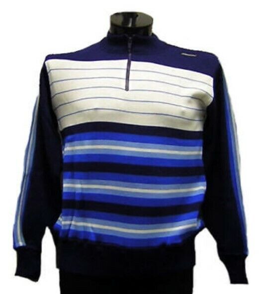 Mistral Vintage Italian Wool Blend Sweater Blue by Santini