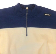 Mistral Vintage Italian Wool Blend Sweater Blue (no pockets) by Santini