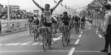 Official 2024 Tour de France Nice Stage 21 Mens Bib Short by Santini