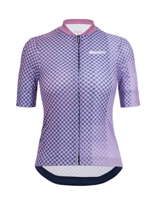 2024 Paws Short Sleeve Womens Cycling Jersey Lilac by Santini