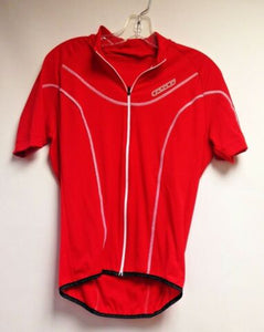 Custom Red Short Sleeve Cycling Jersey Made for Cento by GSG