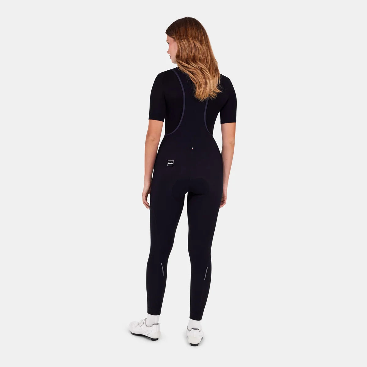Santini Ready to Ride Thermal Bib Tights Black - Women