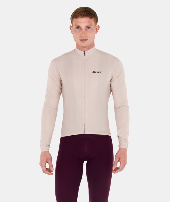 RTR Packable Men's Wind Jacket Cappuccino by Santini
