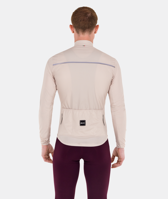 RTR Packable Men's Wind Jacket Cappuccino by Santini