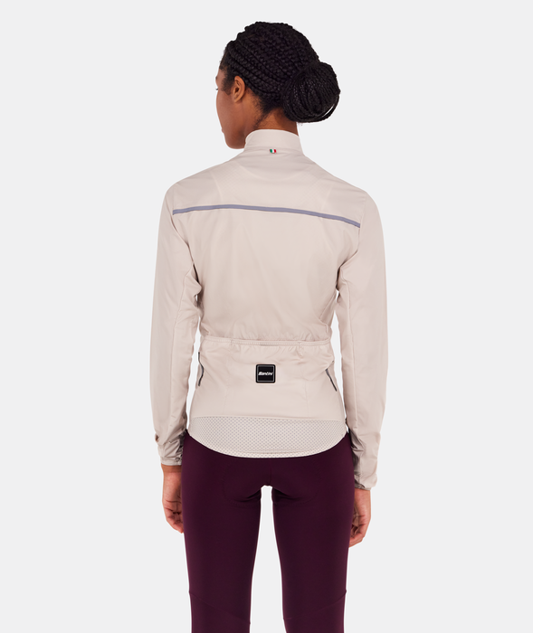 RTR Packable Men's Wind Jacket Cappuccino by Santini