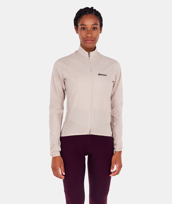 RTR Packable Men's Wind Jacket Cappuccino by Santini