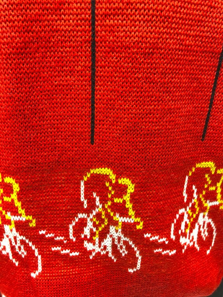 Aprica Vintage Italian Wool Blend Sweater Red by Santini