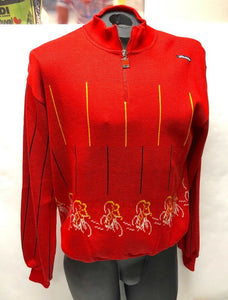 Aprica Vintage Italian Wool Blend Sweater Red by Santini