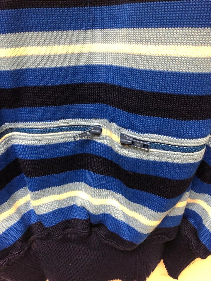 Mistral Vintage Italian Wool Blend Sweater Blue by Santini