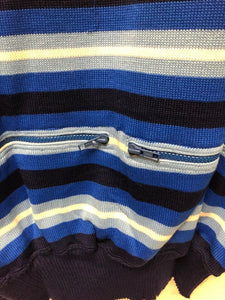 Mistral Vintage Italian Wool Blend Sweater Blue by Santini