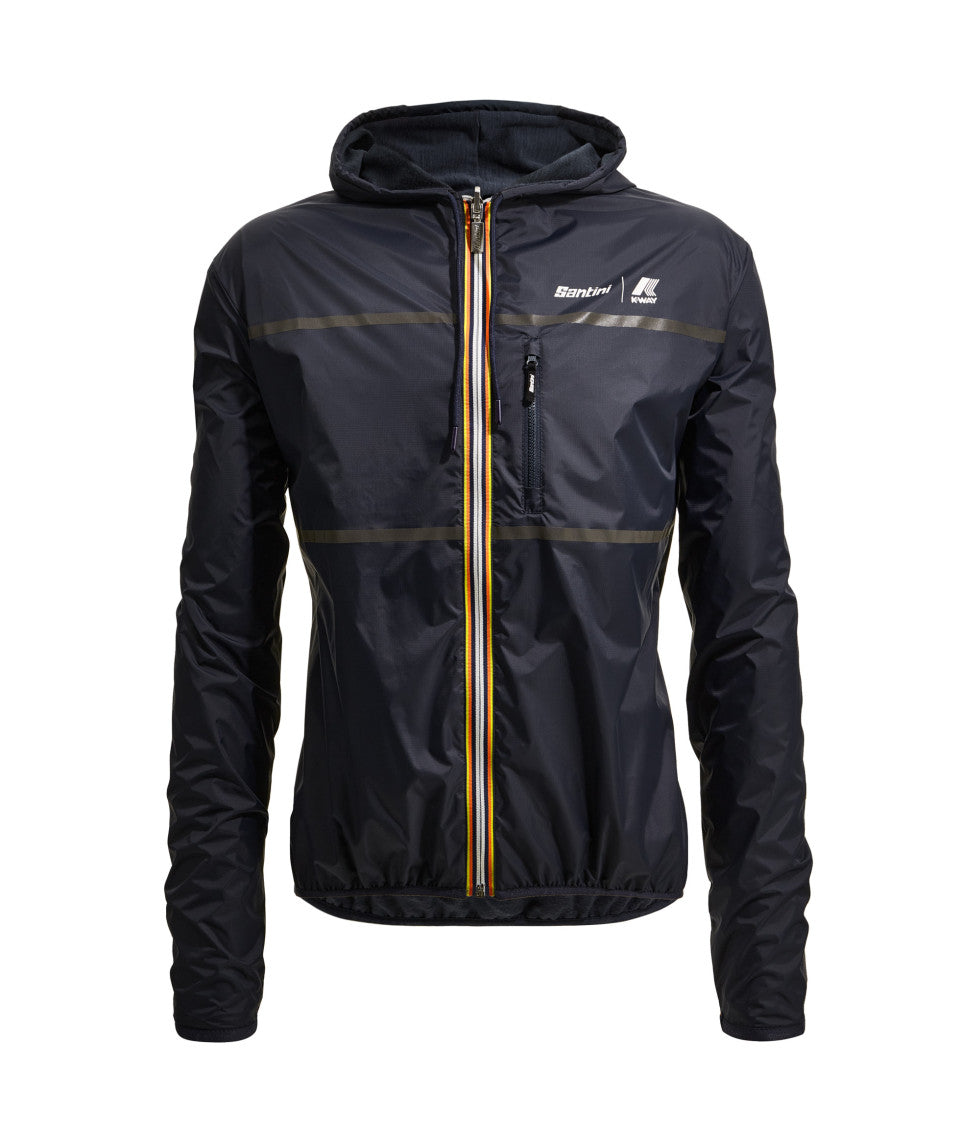 SANTINI x K-WAY - REVERSIBLE WIND JACKET
