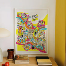 Tour de France Women Poster - Doodle Art