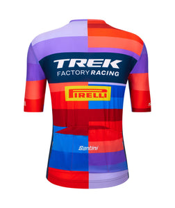 Official 2025 Trek Factory Racing Replica Short Sleeve Mens Cycling Jersey by Santini