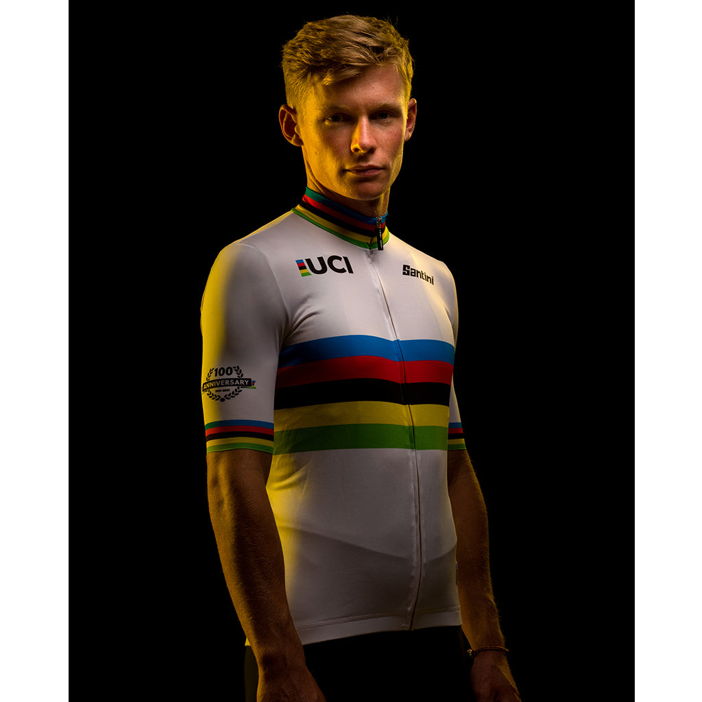 UCI 100 Years Limited Edition Gold World Champion Jersey by Santini